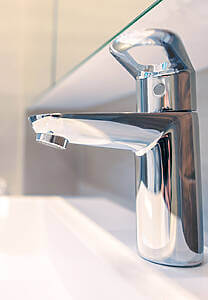 Modern Sink Faucet Closeup